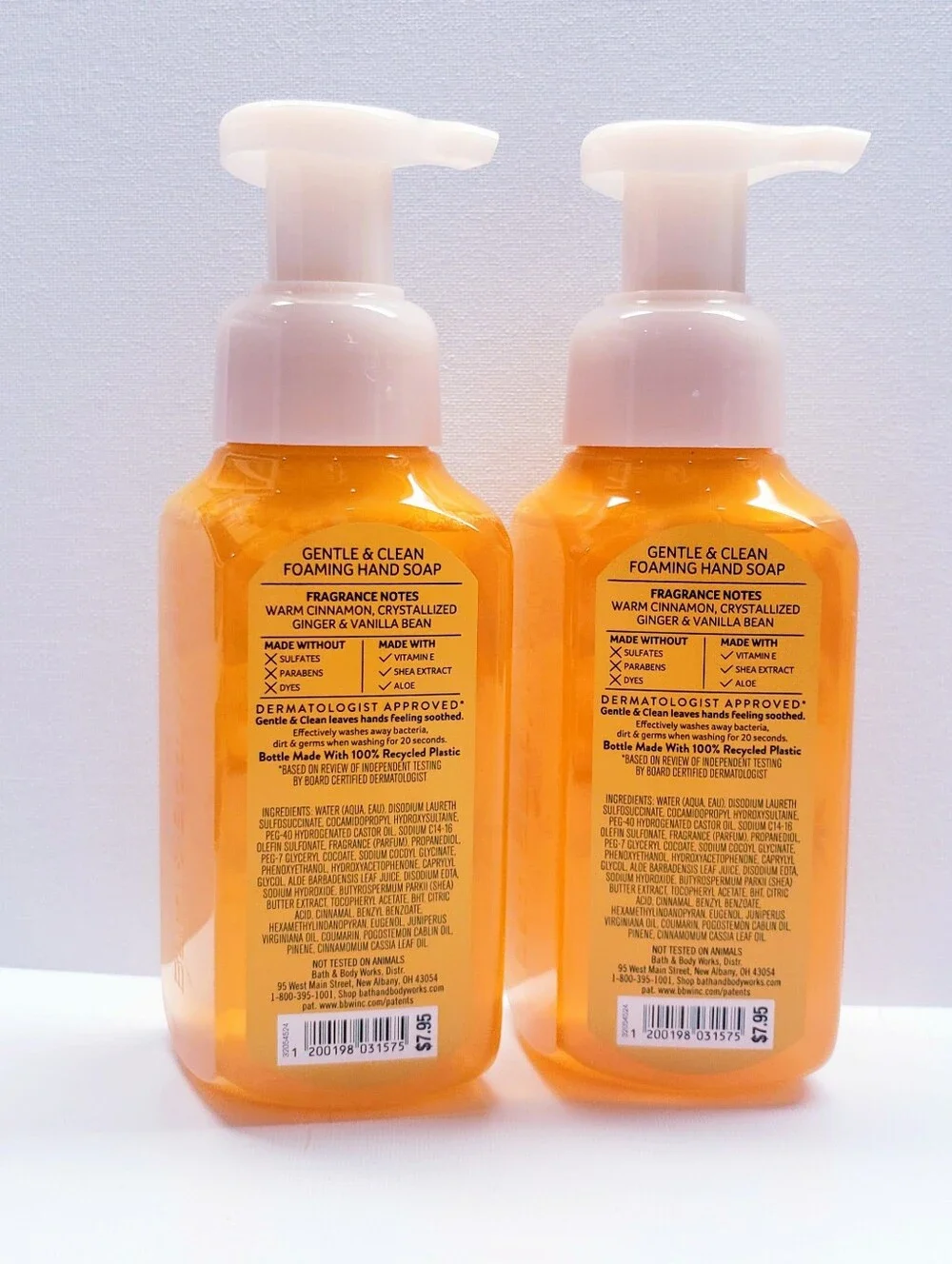 Bath & Body Works COZY SUNDAY NIGHT Gentle & Clean Foaming Hand Soap (2 Pcs)